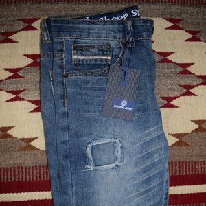 Mens Size 28 Distressed Jeans